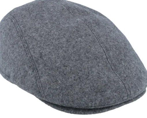 Flat Caps-Mayser Lennart Pure Wool Blend Grey Flat Cap -