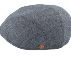 Flat Caps-Mayser Lennart Pure Wool Blend Grey Flat Cap -