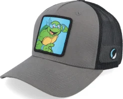 Trucker-TMNT Leonardo Box /Black A-Frame Trucker - Grey