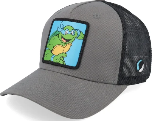 Trucker-TMNT Leonardo Box /Black A-Frame Trucker - Grey
