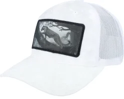 Trucker-Calza Pennello Leopard Big Patch Velvet Trucker - White