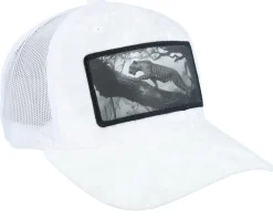 Trucker-Calza Pennello Leopard Big Patch Velvet Trucker - White