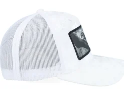 Trucker-Calza Pennello Leopard Big Patch Velvet Trucker - White