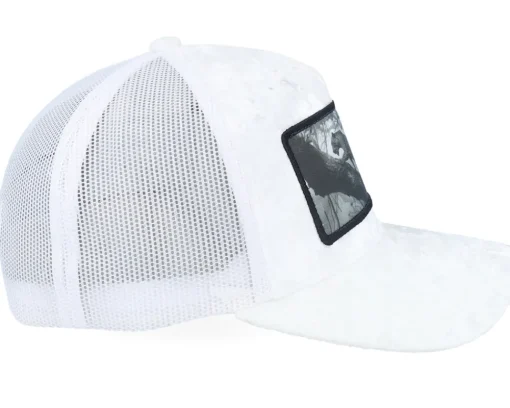 Trucker-Calza Pennello Leopard Big Patch Velvet Trucker - White