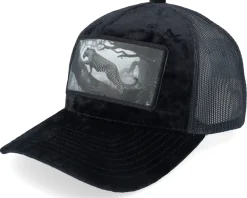 Trucker-Calza Pennello Leopard Big Patch Velvet Trucker - White