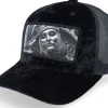Velvet Caps-Calza Pennello Leper King Baldwin Iv Velvet A-Frame Trucker - Black
