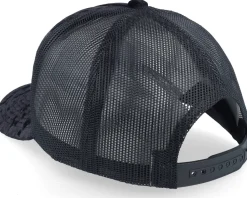 Velvet Caps-Calza Pennello Leper King Baldwin Iv Velvet A-Frame Trucker - Black