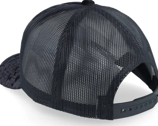 Velvet Caps-Calza Pennello Leper King Baldwin Iv Velvet A-Frame Trucker - Black