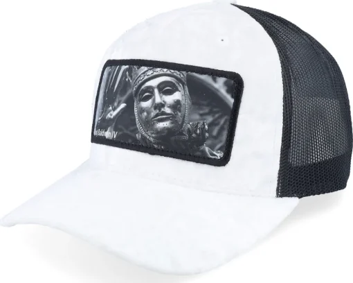Velvet Caps-Calza Pennello Leper King Baldwin Iv Velvet A-Frame Trucker - Black
