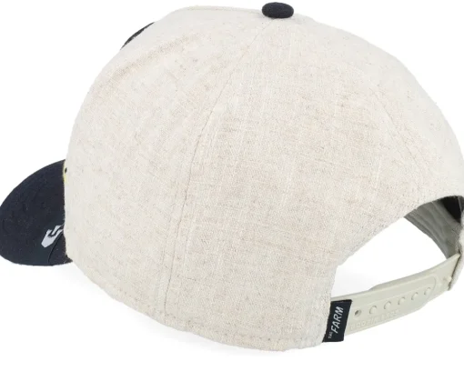 New Goorin Bros. Lethal Linen Natural/Black A-Frame Adjustable -