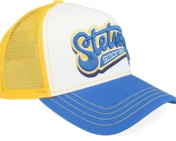 Trucker-Stetson Lettering 29 White/Yellow/Blue A-Frame Trucker -