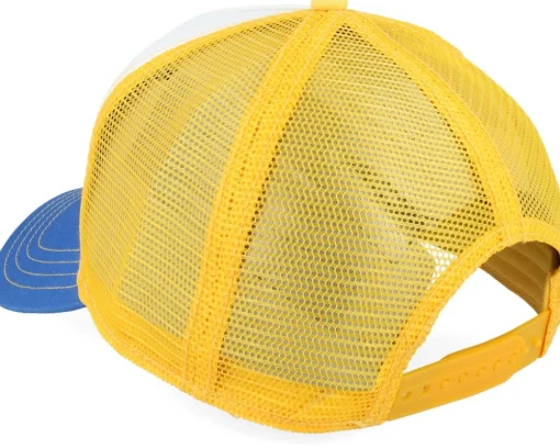 Trucker-Stetson Lettering 29 White/Yellow/Blue A-Frame Trucker -