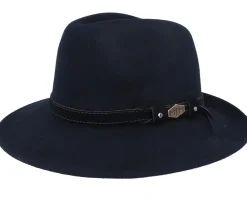 Sale MJM Hats Levi Woolfelt Wr Crush. Black Fedora -