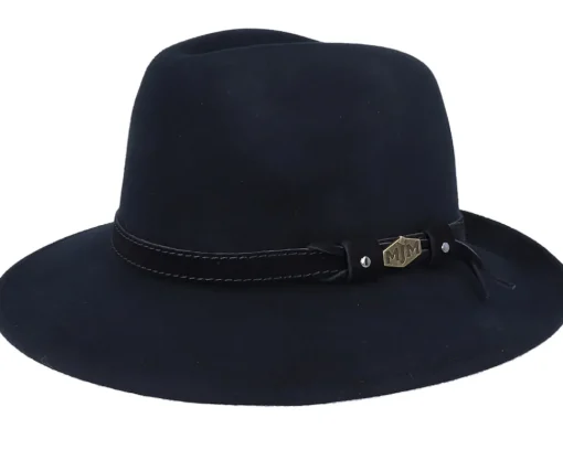 Sale MJM Hats Levi Woolfelt Wr Crush. Black Fedora -