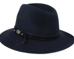 Sale MJM Hats Levi Woolfelt Wr Crush. Black Fedora -