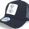 Best Iconic Lighthouse Ornament Patch Black Trucker -