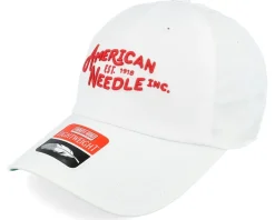 Dad Cap-American Needle Lightweight White Dad Cap -