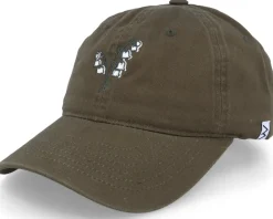 Outlet Wei Lily Of The Valley Washed Cotton Olive Mom Cap -