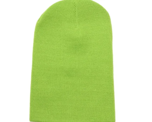 Cuff Beanies | Blank Beanies-Beechfield Lime Cuff Blank Beanie - Green