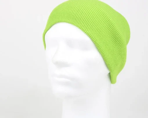 Cuff Beanies | Blank Beanies-Beechfield Lime Cuff Blank Beanie - Green