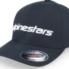 Motor-Alpinestars Linear Black/White Flexfit -