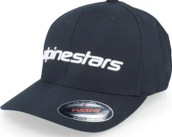 Motor-Alpinestars Linear Black/White Flexfit -
