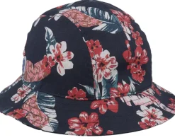Buckets-Stetson Linen Flowers Navy Bucket -