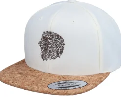 Sale Iconic Lion Mandala Natural/Cork Snapback -