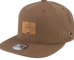 Snapback-Moomin Little My Engraved Patch Tan Snapback - Brown
