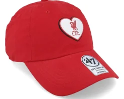 Sale 47 Brand Liverpool FC Courtney Clean Up Red Dad Cap -