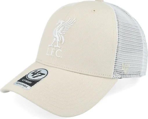 Trucker-47 Brand Liverpool FC Epl Ballpark Mesh Mvp Bone Trucker -