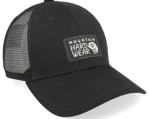 Organic Caps-Mountain Hardwear Logo 1 Trucker - Black