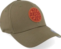 Flexfit-Wild Spirit Logo Basic Mountain Olive Flexfit Wooly Combed - Green