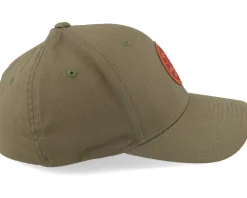 Flexfit-Wild Spirit Logo Basic Mountain Olive Flexfit Wooly Combed - Green