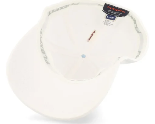 Flexfit-Wild Spirit Logo Basic Mountain Organic Flexfit - White