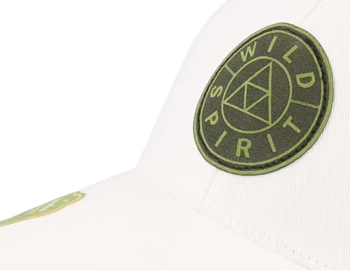 Flexfit-Wild Spirit Logo Basic Mountain Organic Flexfit - White