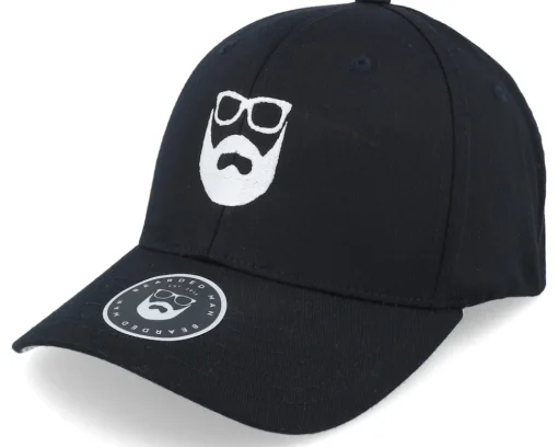 Flexfit-Bearded Man Logo Black Flexfit -