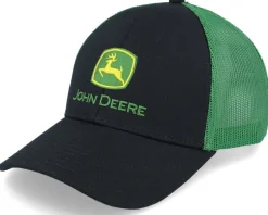 Trucker-John Deere Logo Black/Green Trucker -