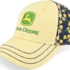 New John Deere Logo Cap Ponytail Black/Yellow Adjustable -