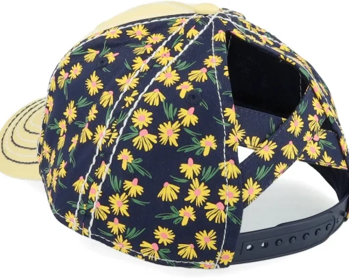 New John Deere Logo Cap Ponytail Black/Yellow Adjustable -