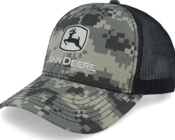 Best John Deere Logo Digital Camo/Black Trucker -