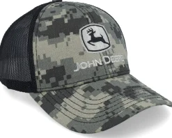 Best John Deere Logo Digital Camo/Black Trucker -