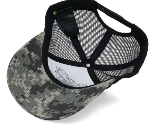 Best John Deere Logo Digital Camo/Black Trucker -