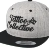 Best Tattoo Collective Logo Heather Grey/Black Snapback -