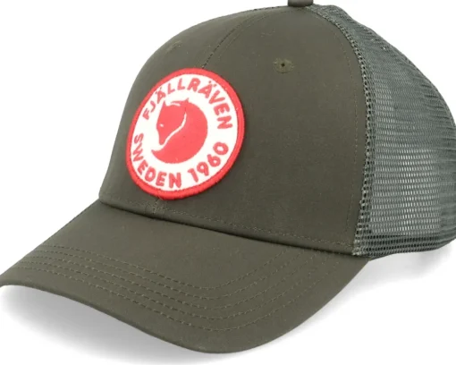 Trucker-Fjällräven 1960 Logo Långtradarkeps Patina Trucker - Green