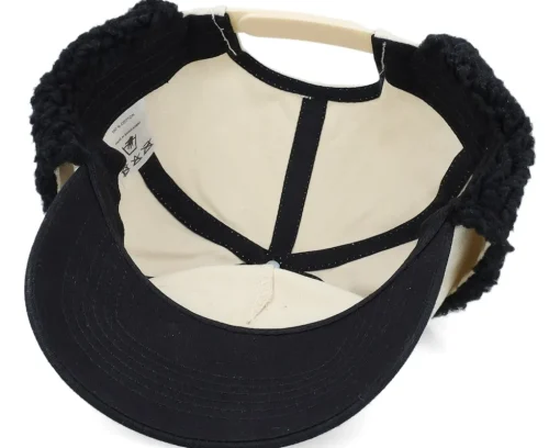 Discount Bearded Man Logo Off White/Blue Golfer Beige/Black Earflap -