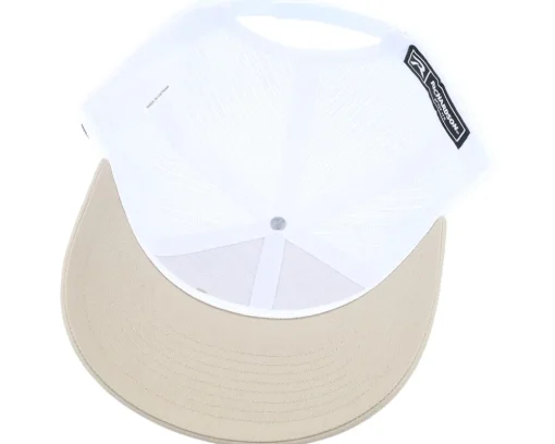 Trucker-Bearded Man Logo Off White/Blue Khaki/White Trucker -