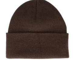 Sale Bearded Man Logo Patch Chocolate Brown Beanie -