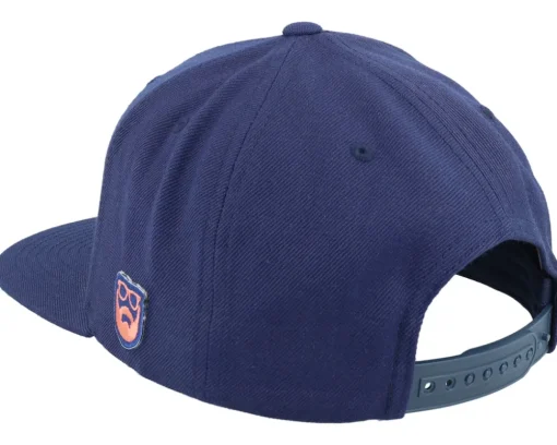 Snapback-Bearded Man Logo Patch Red/ Navy Snapback - Blue