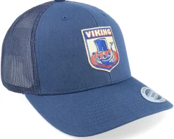 Trucker-Vikings Longboat Shield Patch Navy Trucker -